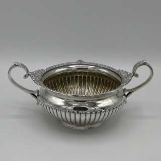 3-piece Victorian tea set in silver from Sheffield 1898