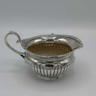 3-piece Victorian tea set in silver from Sheffield 1898