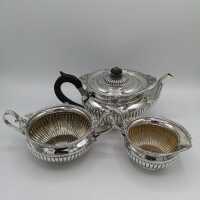 3-teiliges viktorianisches Teeset in Silber aus Sheffield...