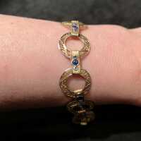 Art Nouveau bracelet with enamel attr. Marius Hammer from...