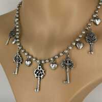 Vintage Silberschmuck: Halskette in Silber mit...