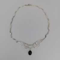 Modernist Taxco Choker in Sterling Silber mit Onyx