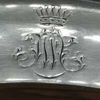 Classicist silver plate from Vienna with the coat of arms of the nobility