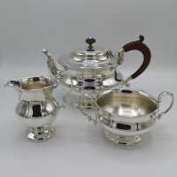 3-piece tea set in sterling silver, Birmingham 1927