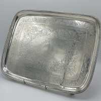 Antique silver tray from the era of George III from...