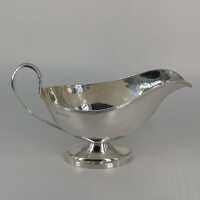 Pretty pair of sauce boats in solid sterling silver