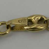 Dezentes massives Armband in Gold aus Italien um 1980