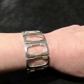 Antikschmuck für Damen - Annodazumal Antikschmuck: Geometrisches Bauhaus Armband in Silber kaufen