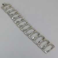 Geometric Bauhaus bracelet in silver modernism design
