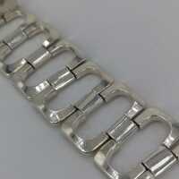 Geometrisches Bauhaus Armband in Silber Modernismus Design