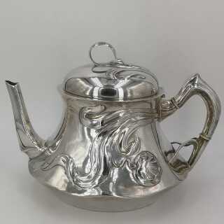 Antique silver teapot Otto Wolter Schwäbisch Gmünd around 1900