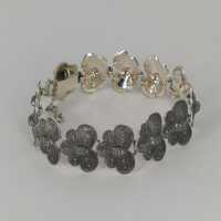 Charming butterfly bracelet in silver with marcasites