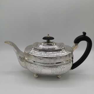 Antike Teekanne in Silber aus London 1806 von Solomon Hougham