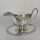 Large Solid Sterling Silver 1918 Clan Munro Gravy Boat with Tray