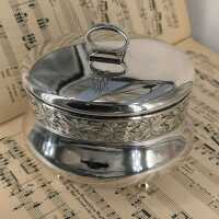 Art Nouveau Lidded Box in Solid Silver from Berlin around...
