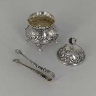 Albo Albert Bodemer Lid Tin in Silver for Pastilles or Sweetener