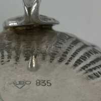 Albo Albert Bodemer Deckel Dose in Silber für Pastillen oder Süßstoff