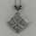 Negligé Collier in Silber mit Zirkonen aus dem späten Art Deco