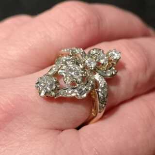 Antikschmuck für Damen - Annodazumal Antikschmuck: Art Deco Diamant Ring kaufen