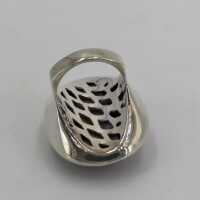 Damen Ring in Silber mit natürlichem Amethyst Quarz Cabochon