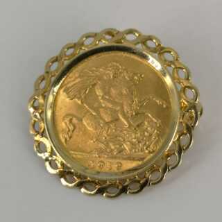 Souvereign Coin Pendant and Brooch
