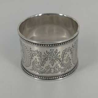 Antique Solid Silver Napkin Ring from England 1894