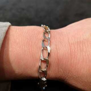 Solid bracelet in 585/- white gold for ladies and gentlemen