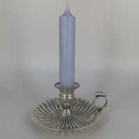 Candlestick with plate in solid silver early 20th century...