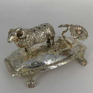 Antique Toothpick Holder in Solid Silver around 1900