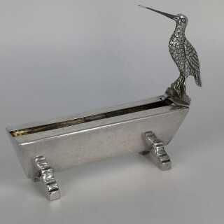 Unusual Toothpick Holder in Silver - Kingdom of Italy - 1866-1887