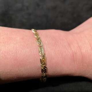Pretty Ladies or Gents S-Shaped Armour Bracelet in Gold