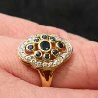 Schmuck Ringe Goldringe Gr.53 UVP 884\u20ac Made in Germany 585 Wei\u00dfgold Ring 4 Brillanten 1 Amethyst 