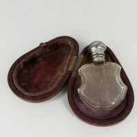 Art Nouveau Perfume or Medicine Bottle in Original Case