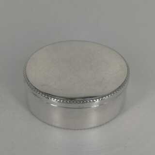 Vintage Pill Box in Silver with Pearl Rim from the 1950s