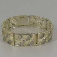 Filigree Art Deco ladies bracelet in silver with paisley...