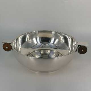 Large Art Deco Bowl in Silver from Denmark 1935