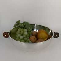 Large Art Deco Bowl in Silver from Denmark 1935