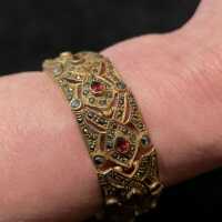 Armband in vergoldetem Silber - Annodazumal Antikschmuck:...