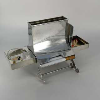 Art Nouveau Cigarette Dispenser in Solid Silver Unique Otto Bortenreuter