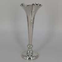 Art Nouveau Trumpet Shaped Vase in Solid Silver