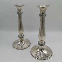 Beautiful Pair of Biedermeier Candlesticks in Silver from...