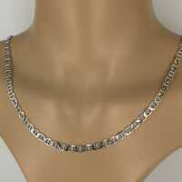 Long Vintage Panzer Bar Chain in Silver