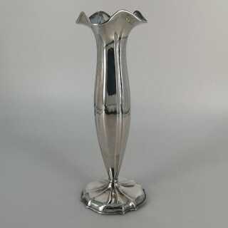 Kleine Art Deco Vase in Silber von Wilhelm Binder Schwäbisch Gmünd 