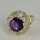 vintage Gold Ring mit Amethyst 1960er Jahre - annodazumal antikschmuck: vintage Ringe online kaufen