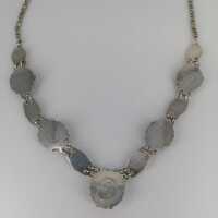 Beautiful necklace in silver with sunstone traditional jewellery