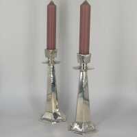 Art Deco Kerzenleuchter in Silber - Annodazumal...