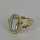 Vintage Ring mit Aquamarin - Annodazumal Antikschmuck: Vintage Ring in Gold und Aquamarin aus den 1950er Jahren online kaufen