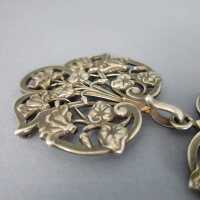 Romantic belt buckle, gold plated bronze