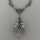 Art Deco silver necklace with marcasites and meander chain
