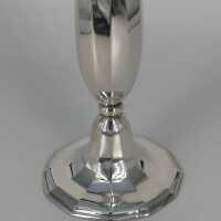 Elegante Art Deco Vase in massivem Silber